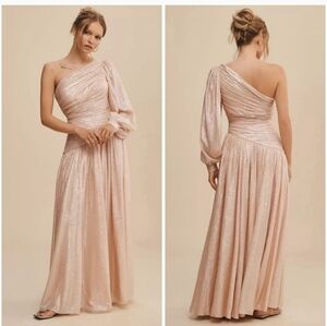 BHLDN ONE SLEEVE GOWN
